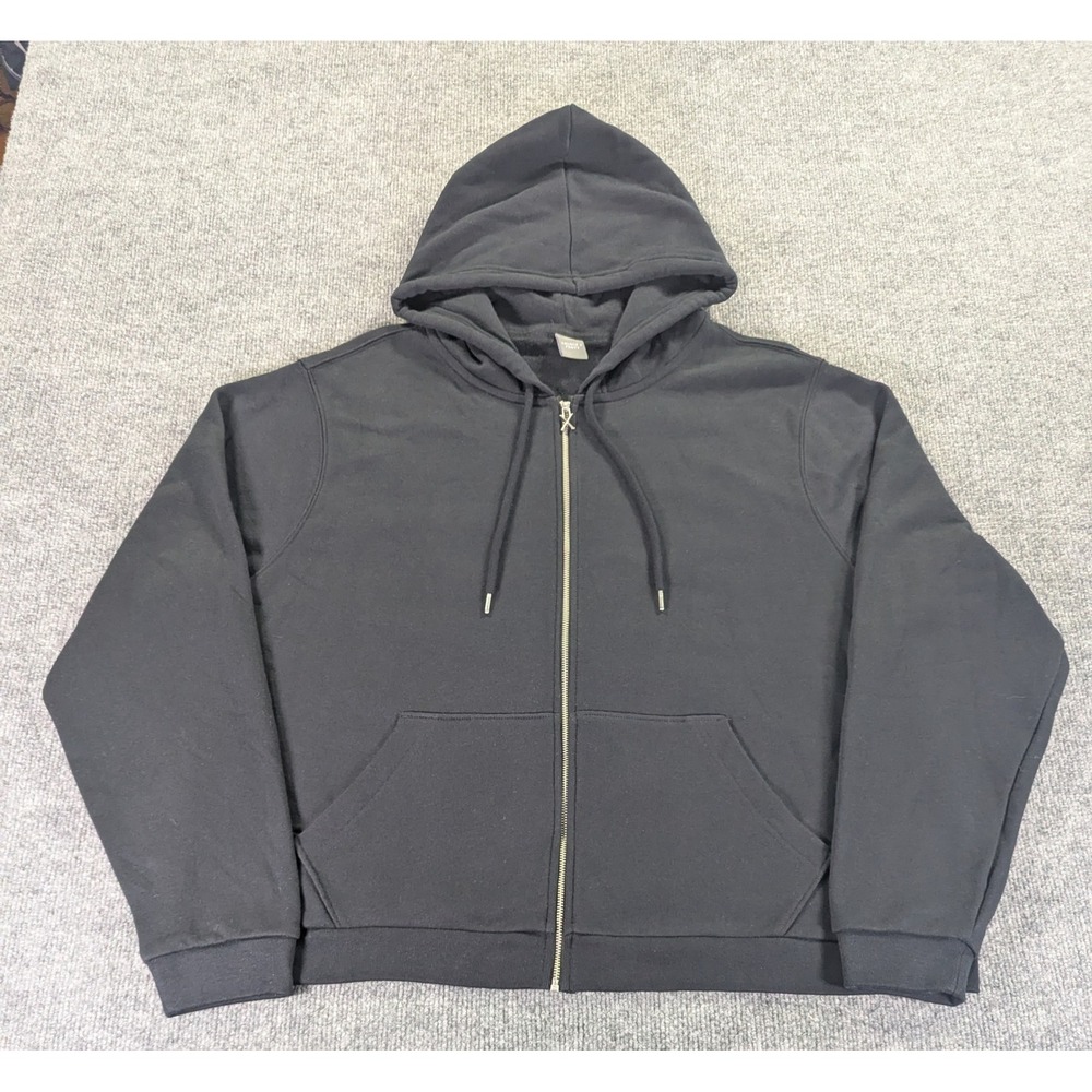 Savage X Fenty Black Logo Zip Up Hoodie Sweatshirt Plus Size 2X Rihanna